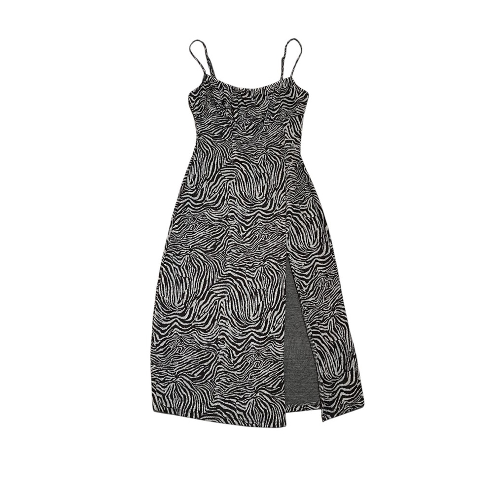 Funky psychedelic zebra pattern dress